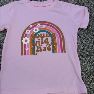 EUC young wild and three - 3T birthday shirt